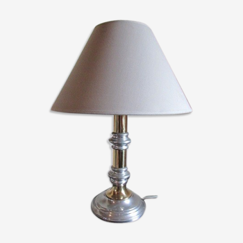 Table lamp in tin and gold metal, 1970s
