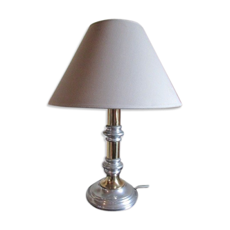 Table lamp in tin and gold metal, 1970s