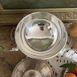 Silver tureen, pine cone handle