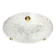 Round ceiling light in frosted Murano glass by Hillebrand, Germany, 1970s