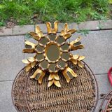 Cusco mirror in gilded wood
