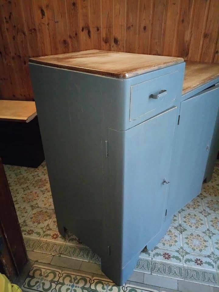 Ancienne armoire vintage art deco placard meuble dresse buffet dressoir