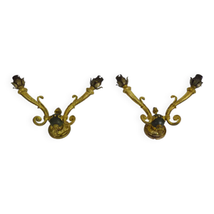 Paire d'appliques murales - empire