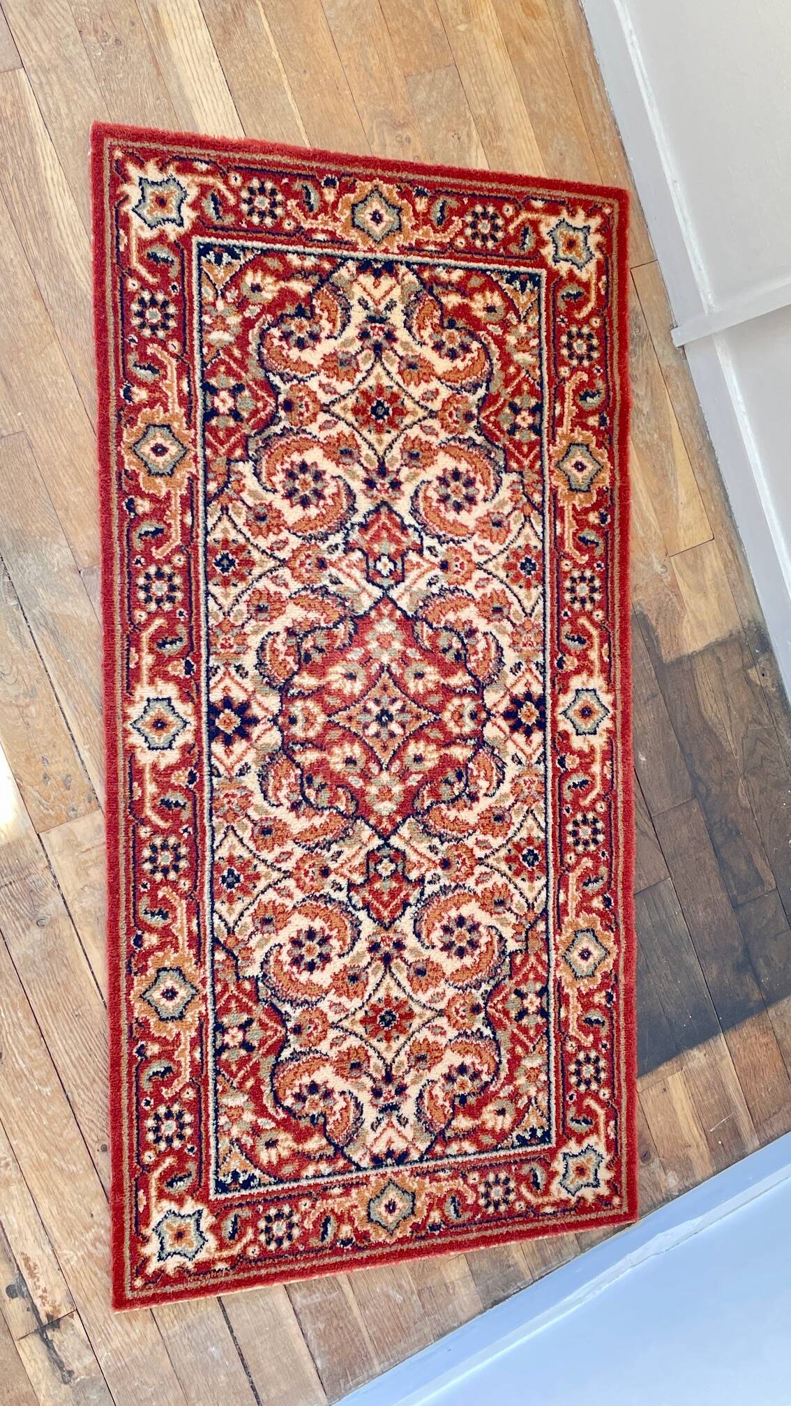 Vintage virgin wool rug