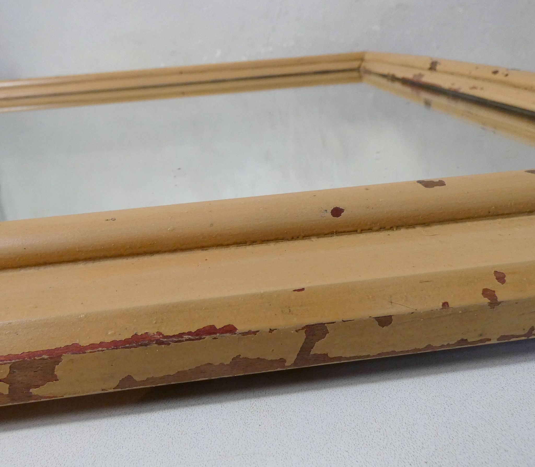 Miroir vintage en bois peint