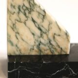 Art deco marble bookends