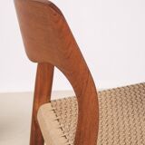6x Niels Møller Model 71 teak, 1960s, Denmark