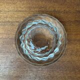 Glass candlestick from the mid-century Danish Capriole series by Royal Copenhagen, 1960s.