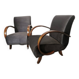 Set de 2 fauteuils par Jindrich Halabala, 1940
