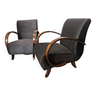 Armchairs by Jindrich Halabala, 1940s, Set of 2