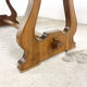 Vintage mahogany harp base desk table with drawers