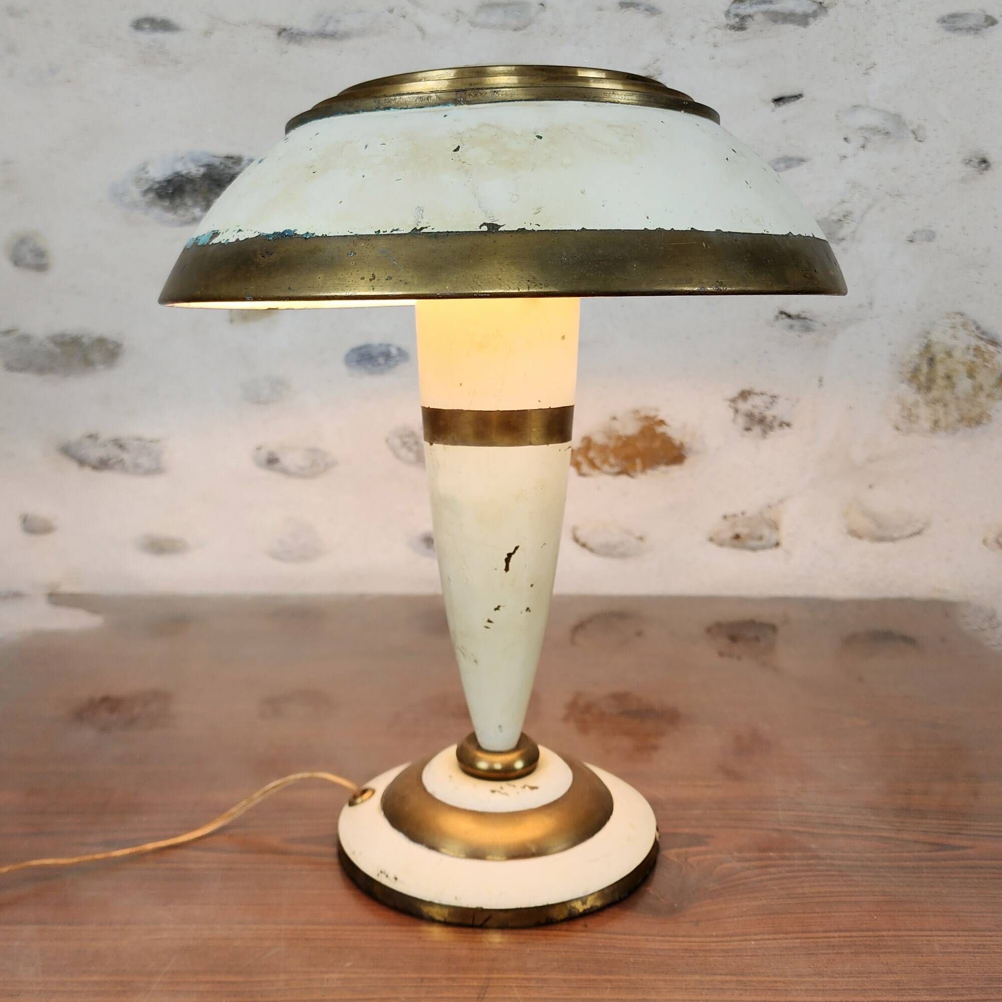 Champigno sheet metal lamp from the 1930s