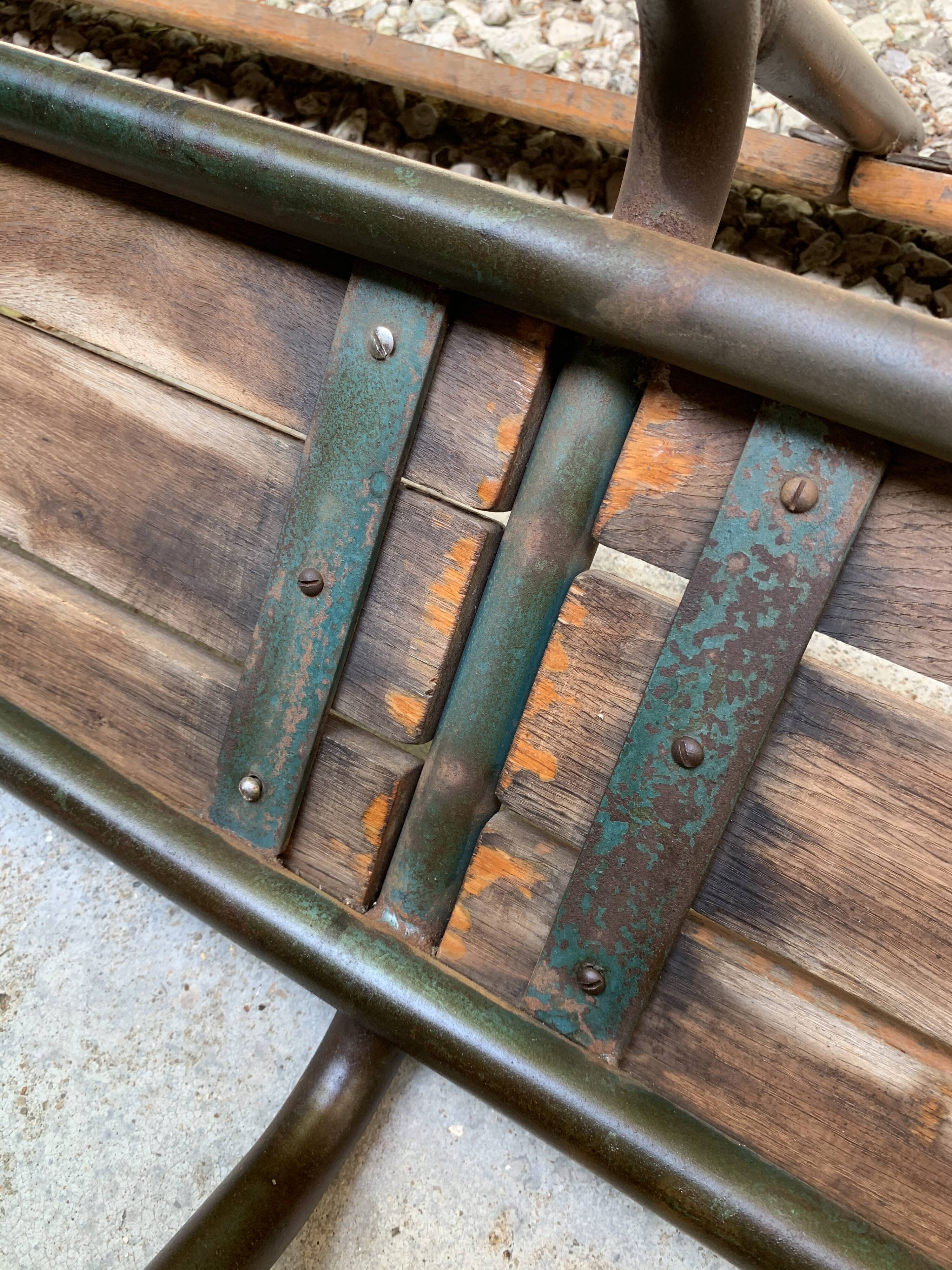 Vintage school bench