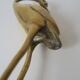 The decorative brass bird