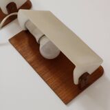 Paire d'appliques murales orientables scandinaves en teck 1960