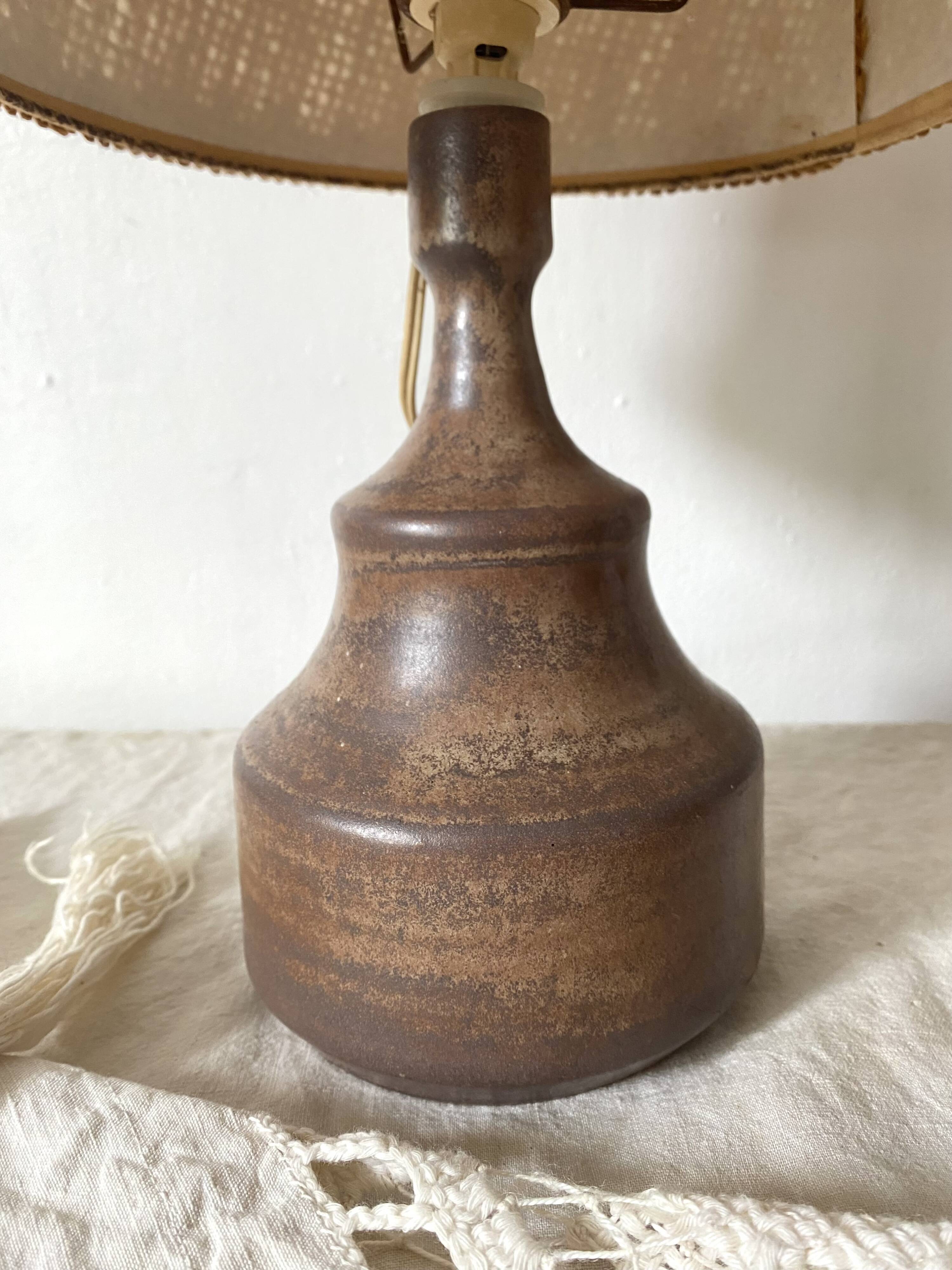 70s stoneware ceramic floor lamp, 42 cm