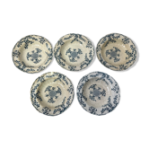 5 assiettes creuses Minton Montrose 19eme