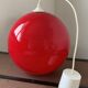 Suspension  année 70 en opaline rouge