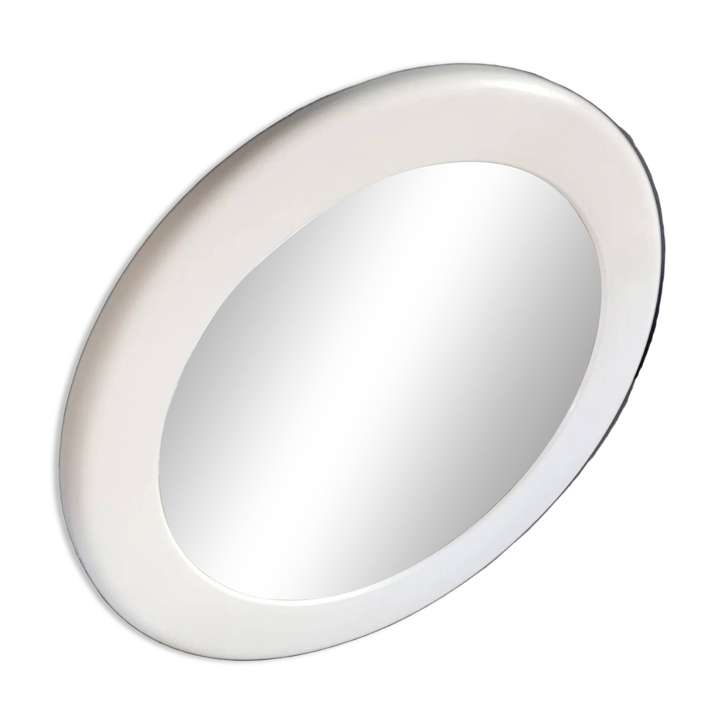 Miroir rond en plastique blanc Syla - Ref 702