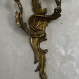 3 wall sconces - Louis XV / Rocaille style in gold
