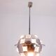 Oscar Torlasco. Chrome-plated metal "satellite" chandelier. 1970s.
