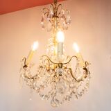 Old chandelier 4 burners bronze and tassels