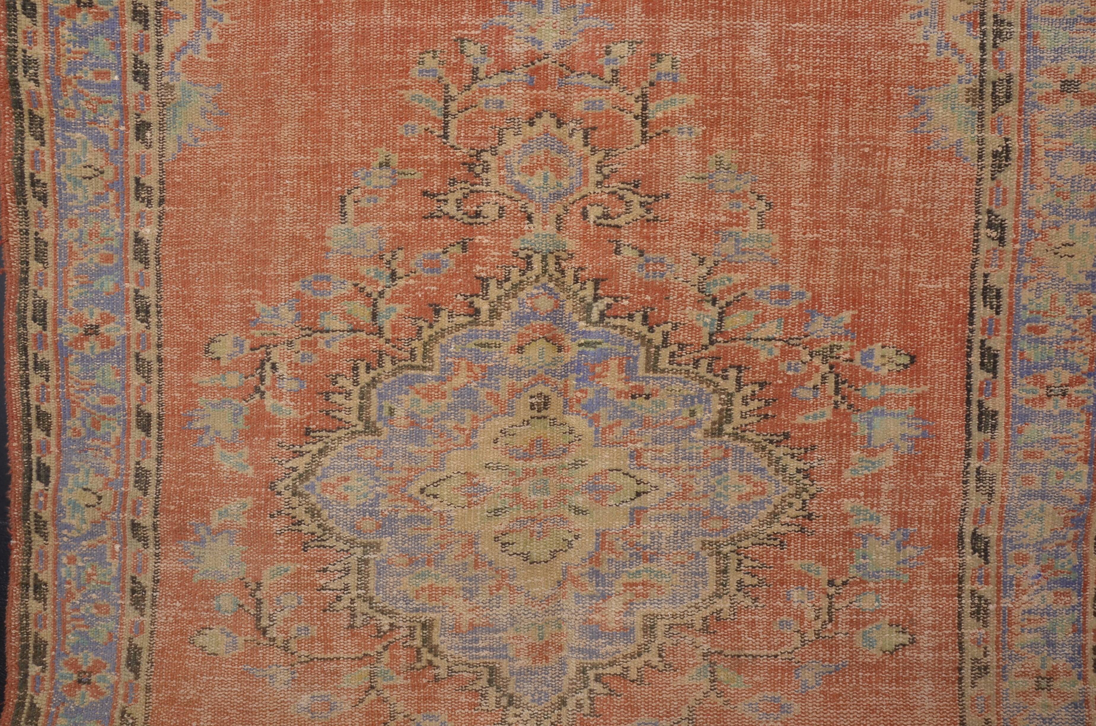 Vintage Turkish Wool Oushak Rug sku 688