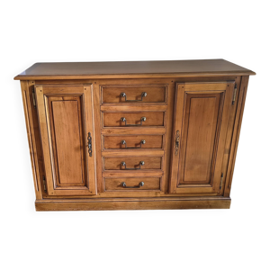 Meuble bas buffet rangement - merisier massif