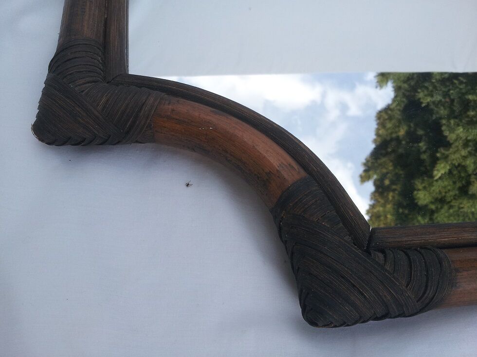 Octagonal mirror 53 x 39 cm