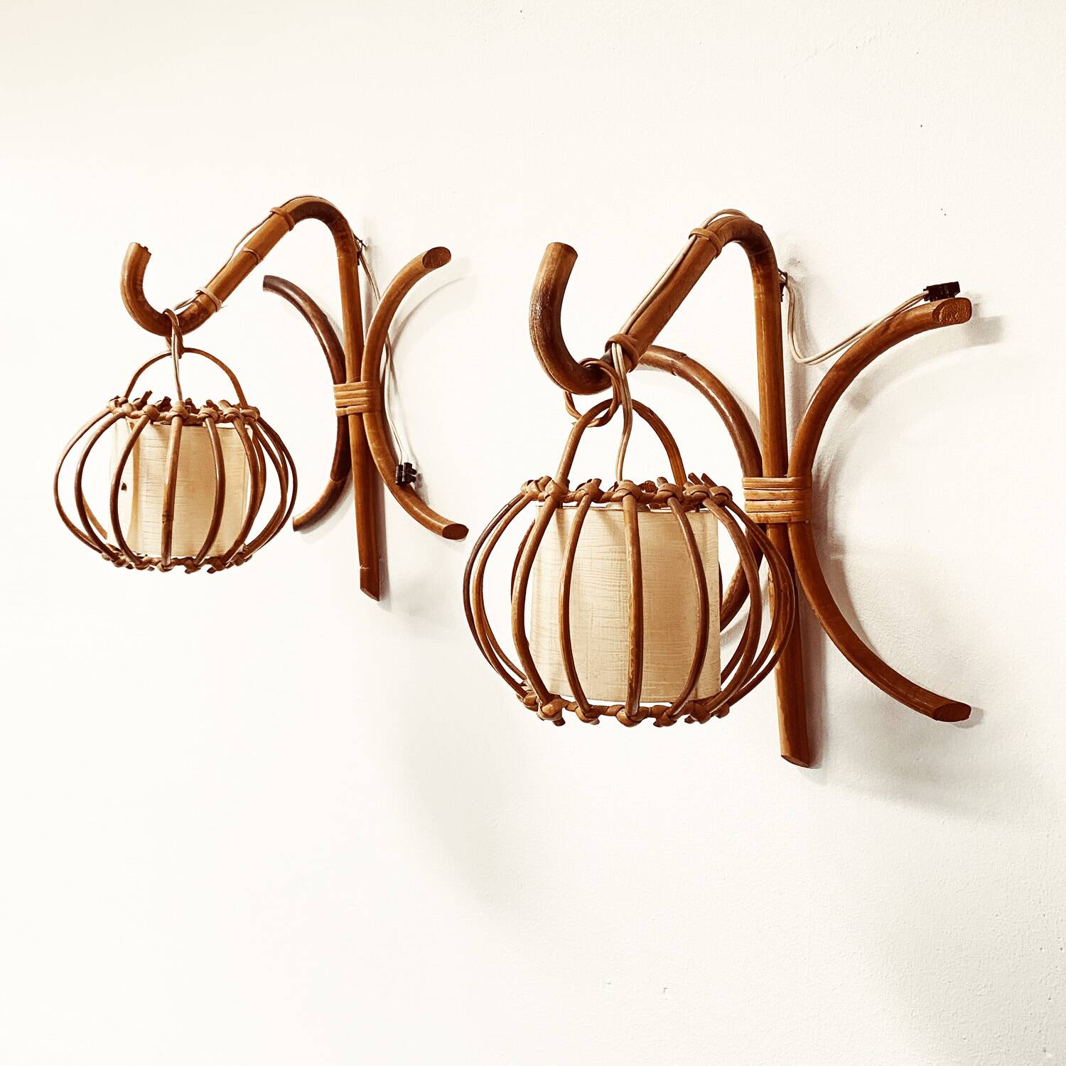 Paire d'appliques Sognot 1950