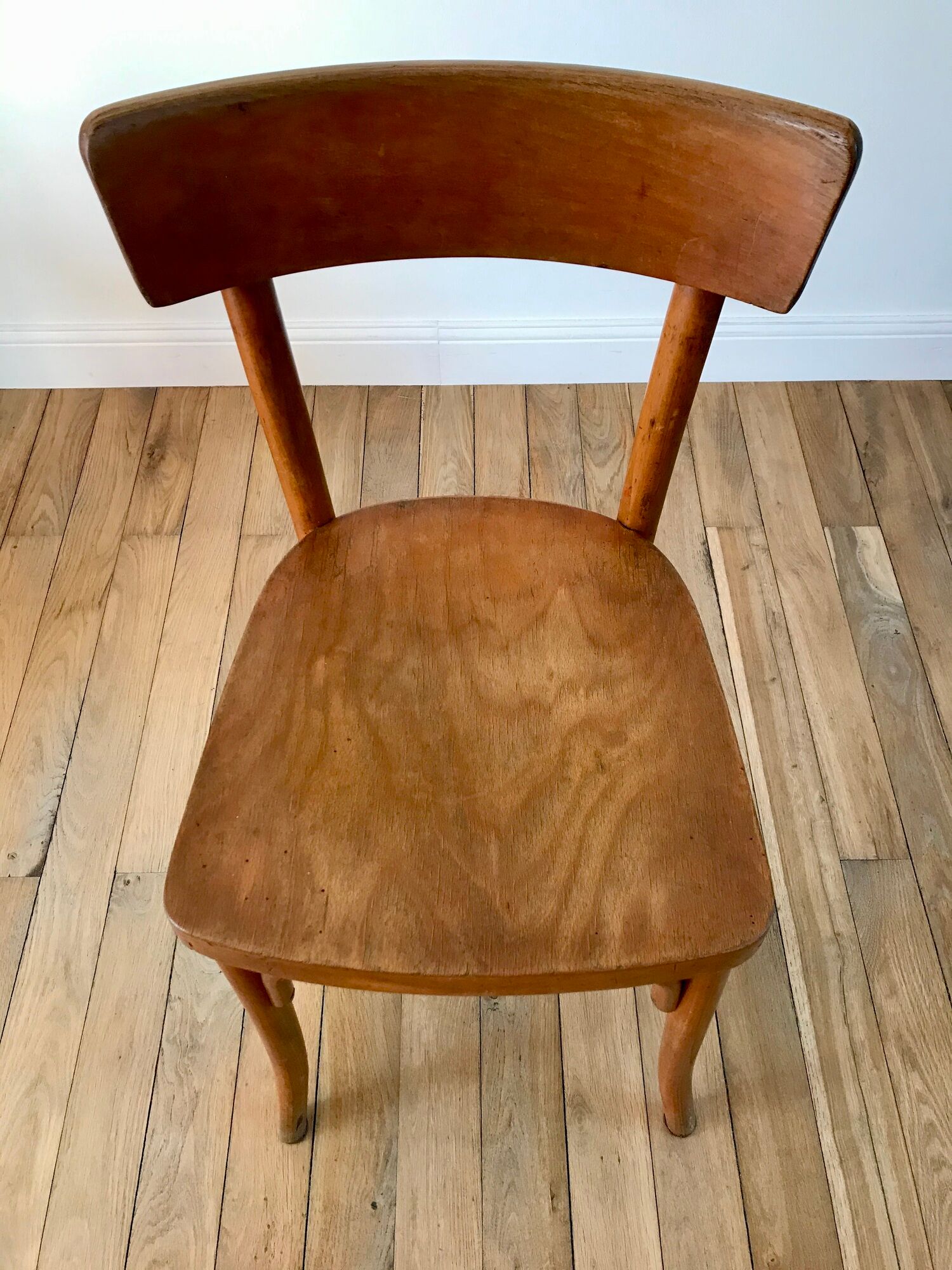 Thonet bistro chair in curved wood early twentieth century