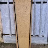 Coat rack red 1950 mirror free-form brass hooks