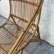 Vintage rattan armchair 60s-70s