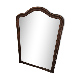 Miroir de cheminée à poser ancien doré 120x84cm