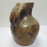 Pitcher in stoneware, glossy, speckled