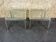 Tables basses en chrome & laiton