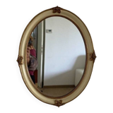 Mirror in wood and stucco with gilded highlights 20th century