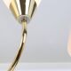 Classic glass chandelier, in the Stilnovo style, 1950s.