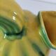 Jug melon in yellow and green majolica