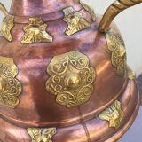 Red and yellow copper amphora oriental moorish art decoration