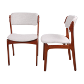 Chaises de salle à manger en teck par Erik Buch pour Odense Maskinsnedkeri / OD Møbler modèle 49, années 1960