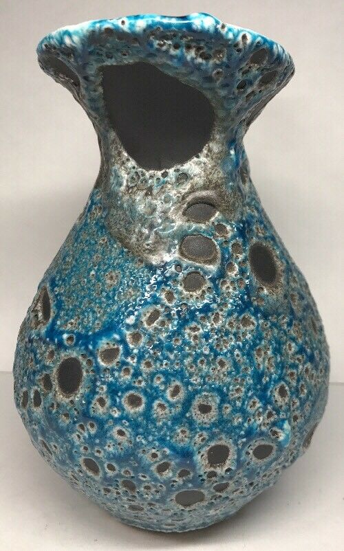 Fat jug vase lava Meerschaum retro vintage Vallauris