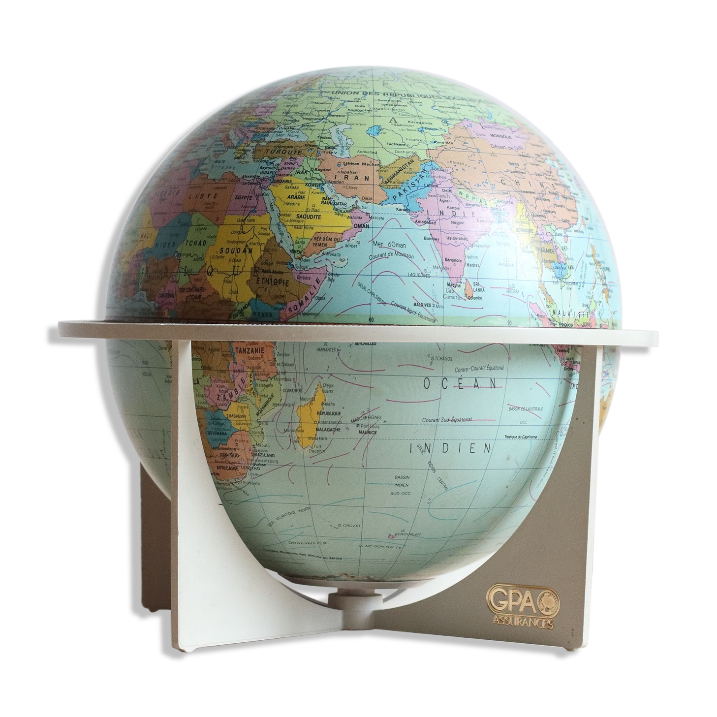 Globe terrestre vintage Scan Globe Danemark