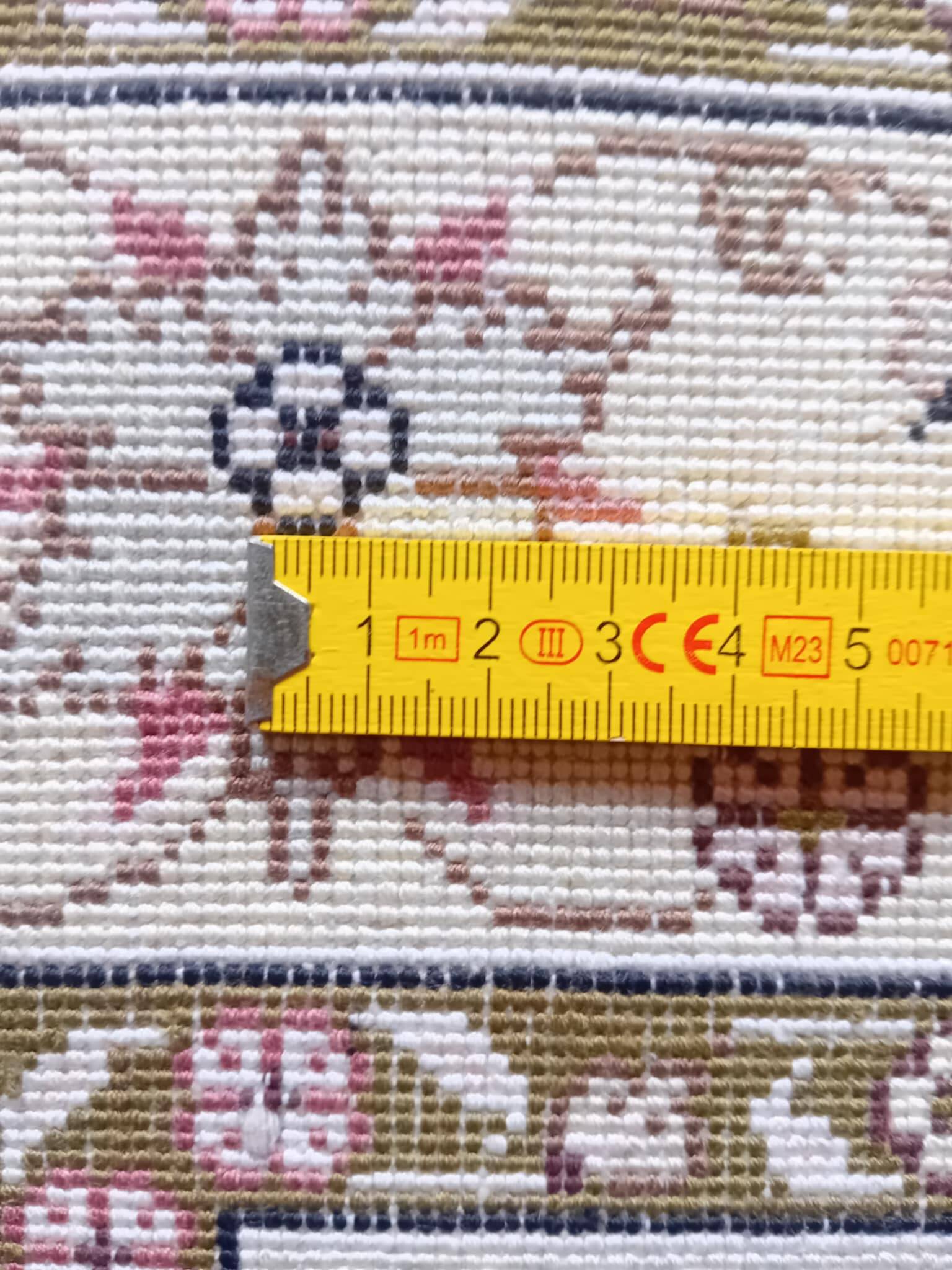 Handmade silk cashmere rug 151x92cm