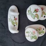 Wall mounted coat rack: Paris porcelain bathroom accessories