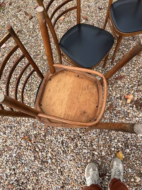 Set of 6 vintage chairs, Scandinavian style