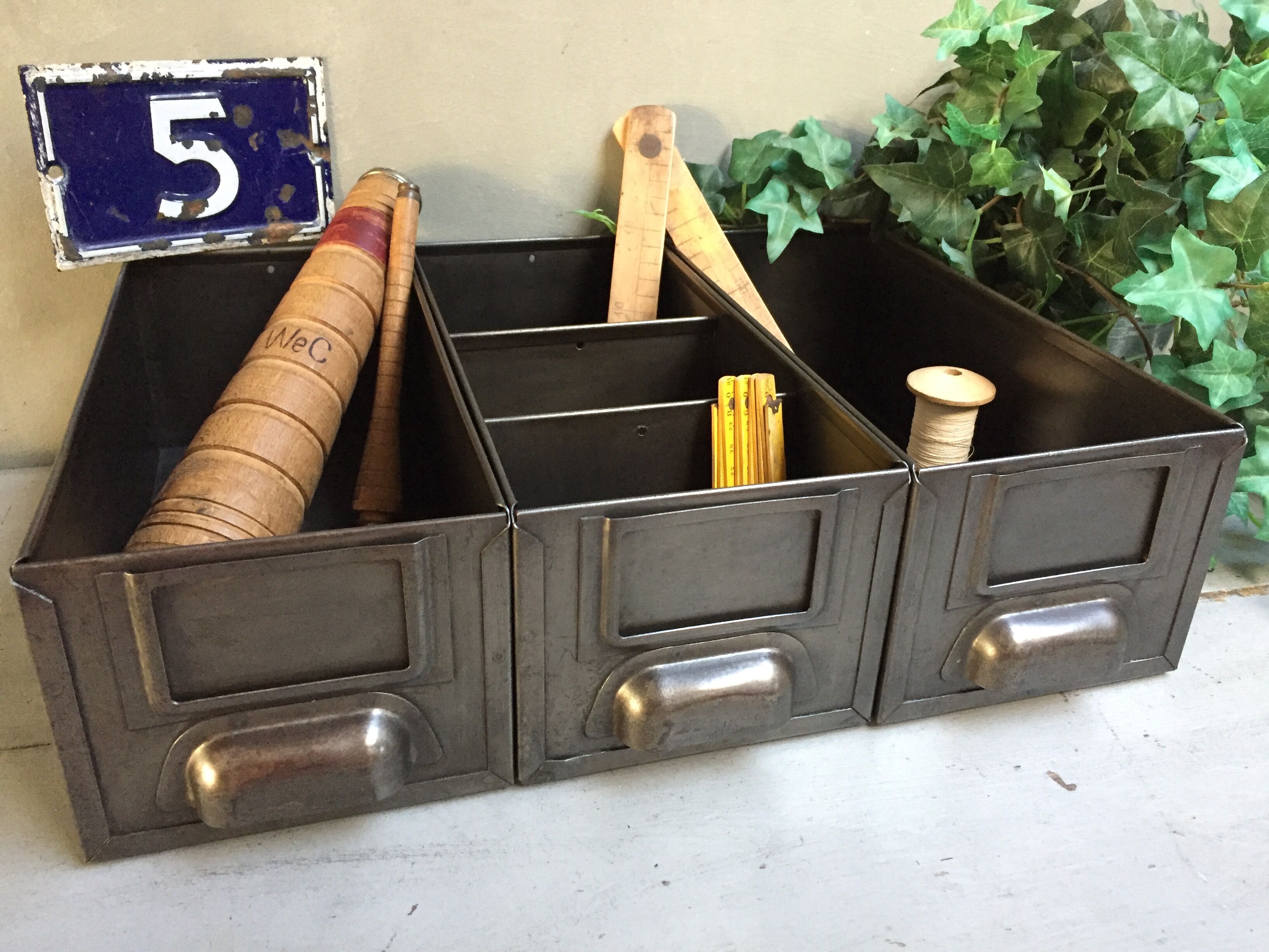 Lot of 3 industrial lockers