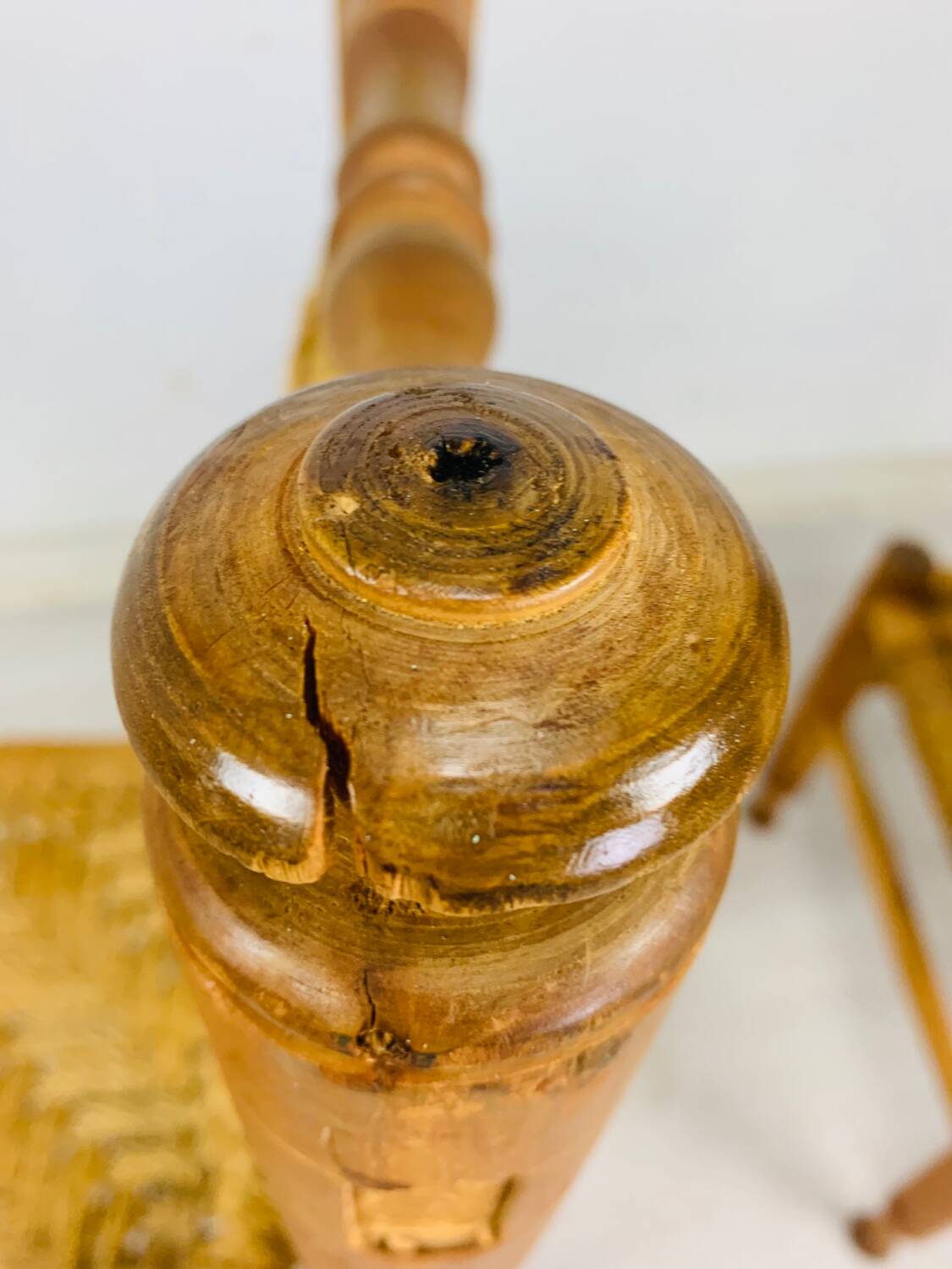 Wood and rope chair