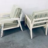 Pair of lacquered armchairs