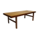 Table basse en teck avec feuille d'extension noire, design danois, années 1960.
